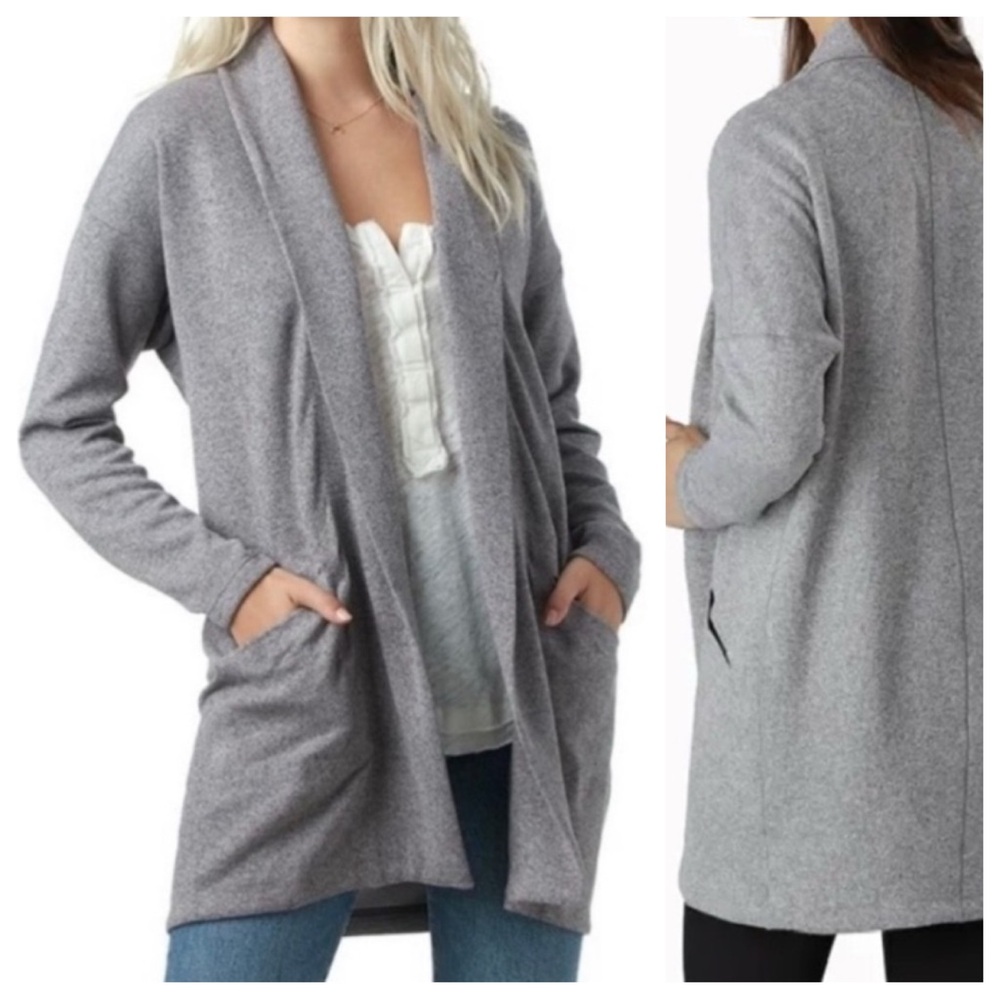 Arc’teryx | Laina Cardigan Open Longline Duster Sweater Jacket Medium Gray Grey